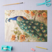 Floral Peacock Decoupage Tissuepapier (Craft)