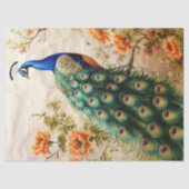 Floral Peacock Decoupage Tissuepapier (Voorkant)