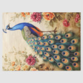 Floral Peacock Decoupage Tissuepapier (Voorkant)