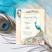 Floral Peacock op uitnodiging van de begrotingspar