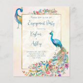 Floral Peacock op uitnodiging van de begrotingspar (Voorkant)