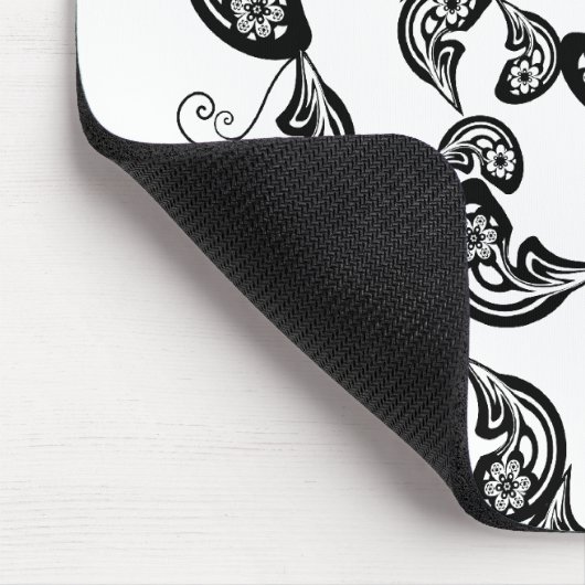 Floral Peacock Pattern Custom Gift Mousepad Muismat (Hoek)