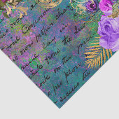 Floral Peacock Tissuepapier (Detail)