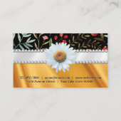 Floral | Pearls en gouden zijderoute Visitekaartje (Achterkant)