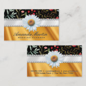 Floral | Pearls en gouden zijderoute Visitekaartje (Voorkant / Achterkant)