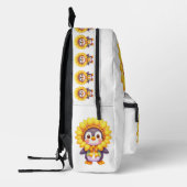 Floral Penguin Delight Bedrukte Rugzak (Links)