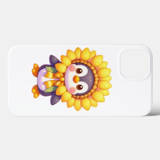 Floral Penguin Delight Case-Mate iPhone Case (Achterkant (horizontaal))