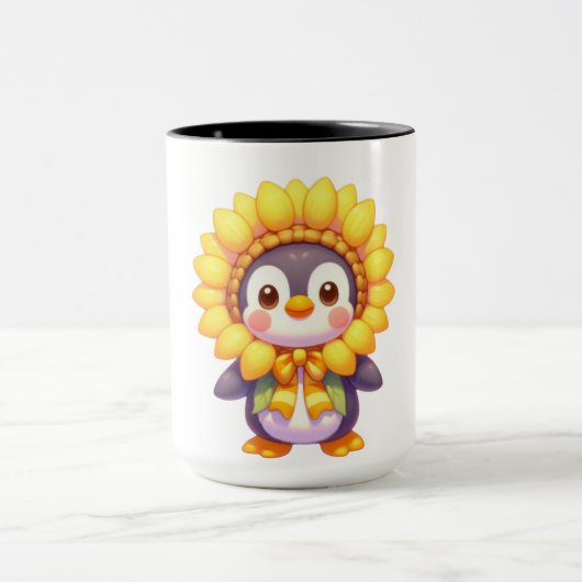 Floral Penguin Delight Mok (Midden)