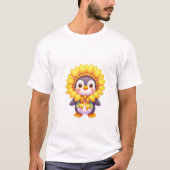 Floral Penguin Delight T-shirt (Voorkant)