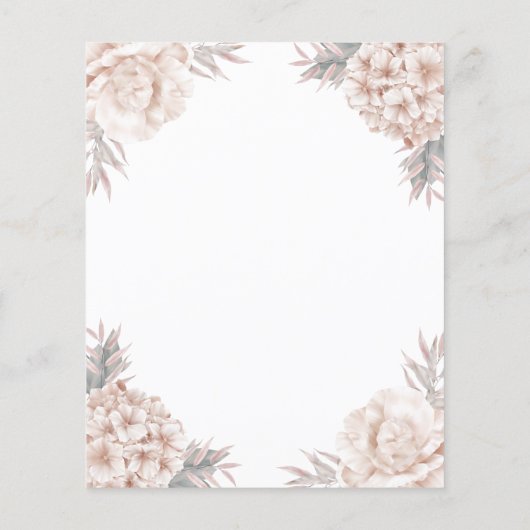 Floral Peonies Gold Cross First Community (Achterkant)