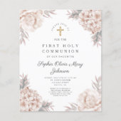 Floral Peonies Gold Cross First Community (Voorkant)