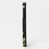 *~* Floral Peony Glitter Black Case-Mate iPhone Case (Achterkant/links)