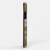 *~* Floral Peony Glitter Black Case-Mate iPhone Case (Achterkant/rechts)