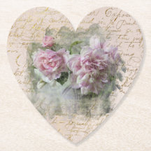** Floral Peony Heart Love  Victoriaans AR23