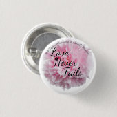 Floral Peony Love is nooit mislukt JW Convention 2 Ronde Button 3,2 Cm (Voorkant /achterkant)