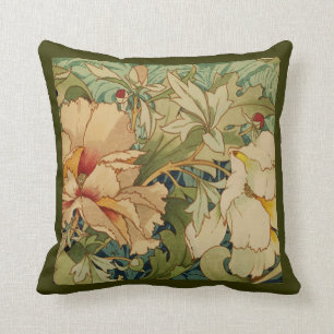 Floral Peony  Victoriaans Pillow Throw Kussen