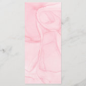 Floral Peony Wreath Baptism Christening Menu (Achterkant)