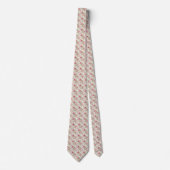 Floral Perfection: Pink Tie for Garden Weddings Stropdas (Voorkant)