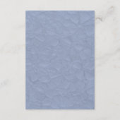 Floral Periwinkle Rustic Wedding QR Details Informatiekaartje (Achterkant)