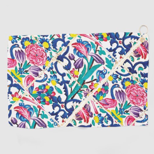 Floral persian Garden Golfhanddoek (Horizontaal)