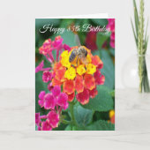Floral Personalised 85th Birthday Kaart (Voorkant)