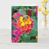 Floral Personalised 85th Birthday Kaart (Gele Bloem)