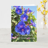 Floral Personalized 65th Wedding Jubileum Kaart (Gele Bloem)