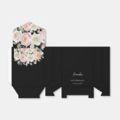 Floral Personalized Birthday Favor Box Bedankdoosjes (Uitgevouwen)