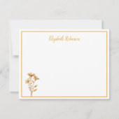 Floral Personalized Custom Note Card Notitiekaartje (Voorkant)