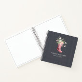 Floral Personalized Gardening Journal Notitieboek (Binnen)
