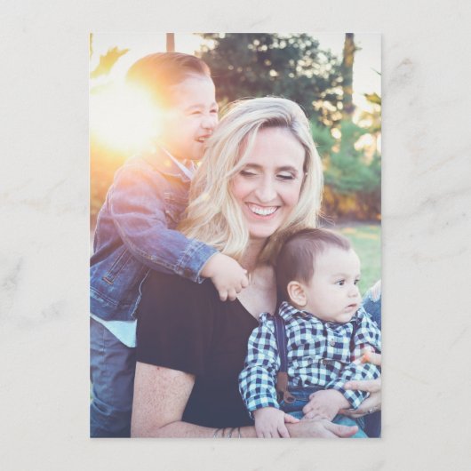 Floral Personalized Moederdag Kaart (Achterkant)