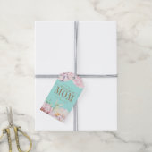 Floral Personalized Moederdag Kaart Cadeaulabel (Met Touw)