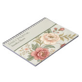 Floral Personalized Planner Journal/Notebook  Notitieboek (Linkerzijde)