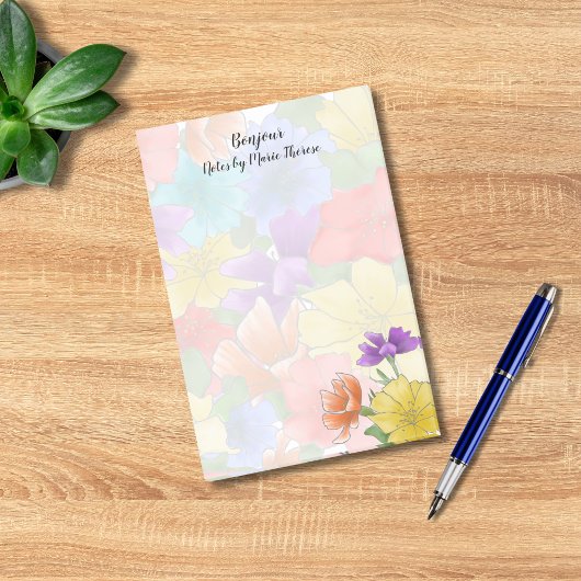 Floral Personalized  Post-it® Notes