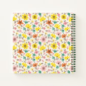  Floral Personalized Recipe Notitieboek (Achterkant)