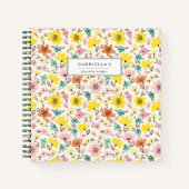 Floral Personalized Recipe Notitieboek (Voorkant)