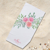 Floral Personalized Strandlaken