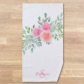 Floral Personalized Strandlaken