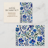 Floral Personalized Visitekaartje (Voorkant / Achterkant)