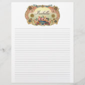  Floral Personelated Lined Letterhead (Voorkant)