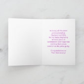 Floral Persoonlijk 30th Wedding Jubileum Kaart (Binnen)