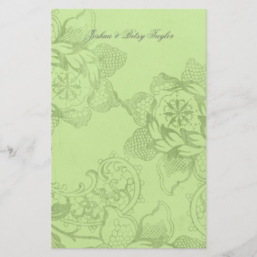  Floral Persoonlijk Dank u Stationery Briefpapier (Voorkant)