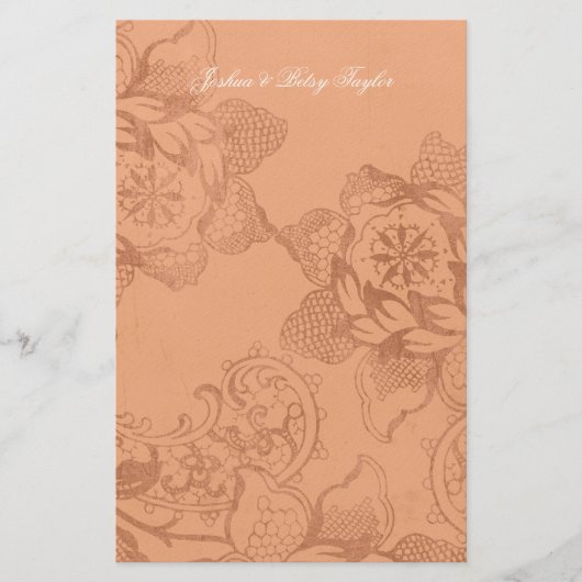 Floral Persoonlijk Dank u Stationery Briefpapier (Voorkant)
