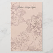  Floral Persoonlijk Dank u Stationery Briefpapier (Voorkant)