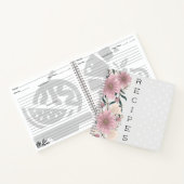 Floral persoonlijke geadresseerde notebooks notitieboek (Binnen)