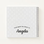 Floral persoonlijke geadresseerde notebooks notitieboek (Achterkant)