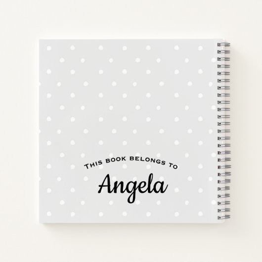 Floral persoonlijke geadresseerde notebooks notitieboek (Achterkant)