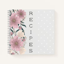 Floral persoonlijke geadresseerde notebooks