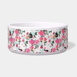 Floral Pet Bowl (groot) Voerbakje