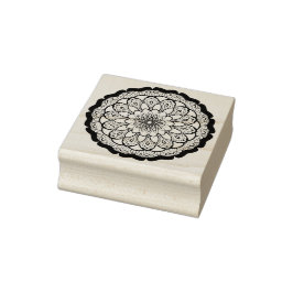 Floral Petals Flower Mandala Yoga Rubberstempel